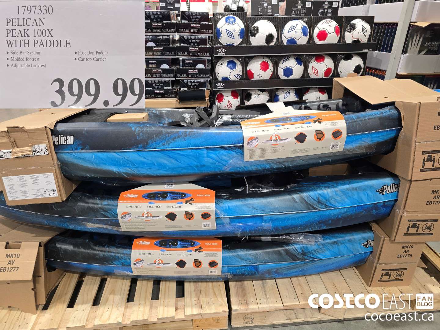 1797330 PELICAN PEAK 100X WITH PADDLE $399.99