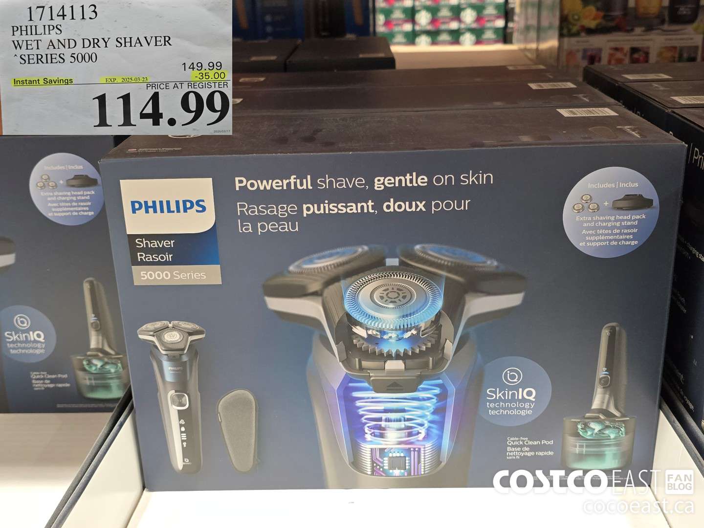 1714113 PHILIPS WET AND DRY SHAVER SERIES 5000 ($35.00 INSTANT SAVINGS EXPIRES ON 2025-03-23) $114.99