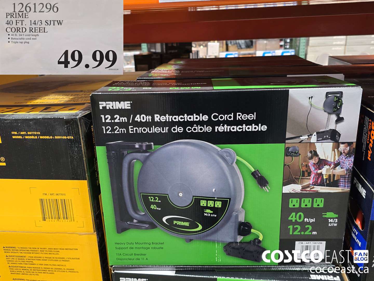 1261296 PRIME 40 FT. 14/3 SJTW CORD REEL $49.99