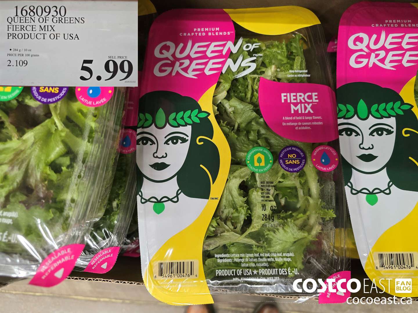 1680930 QUEEN OF GREENS FIERCE MIX PRODUCT OF USA $5.99