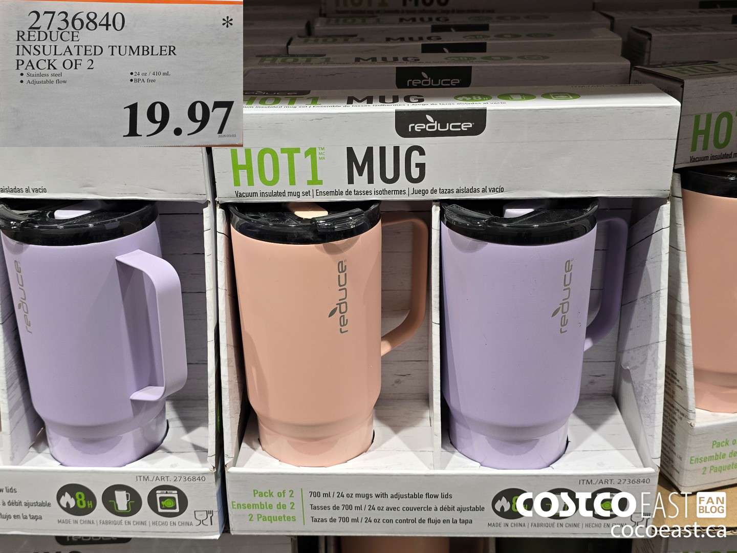 2736840 REDUCE INSULATED TUMBLER PACK OF 2 $19.97
