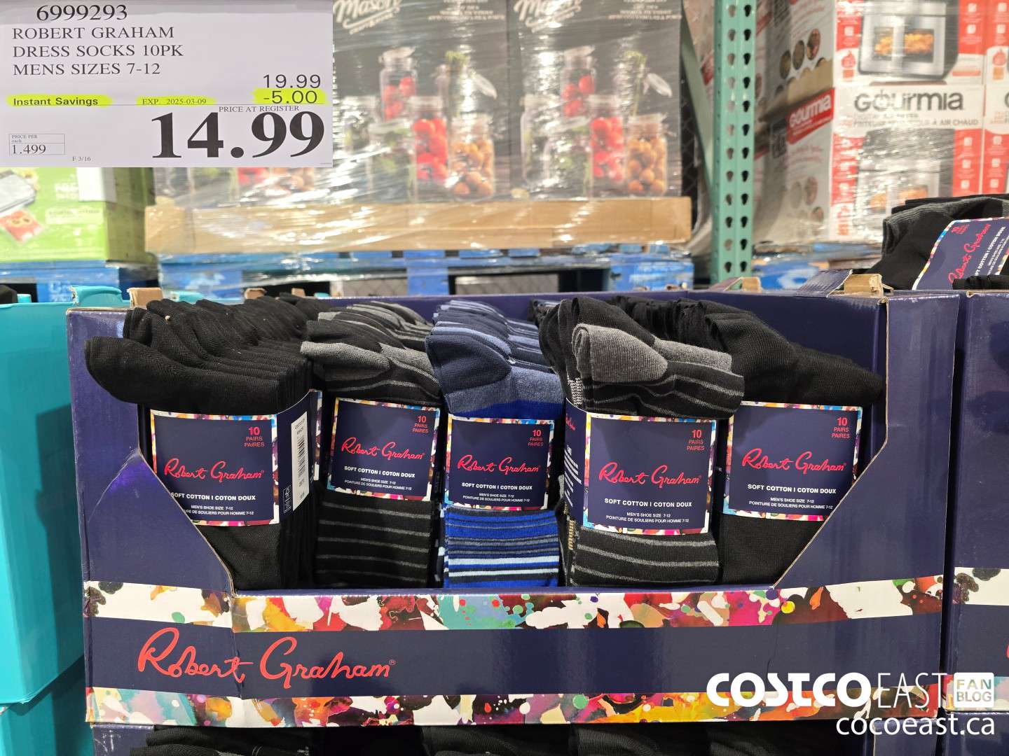 6999293 ROBERT GRAHAM DRESS SOCKS 10PK MENS SIZES 7-12 ($5.00 INSTANT SAVINGS EXPIRES ON 2025-03-09) $14.99