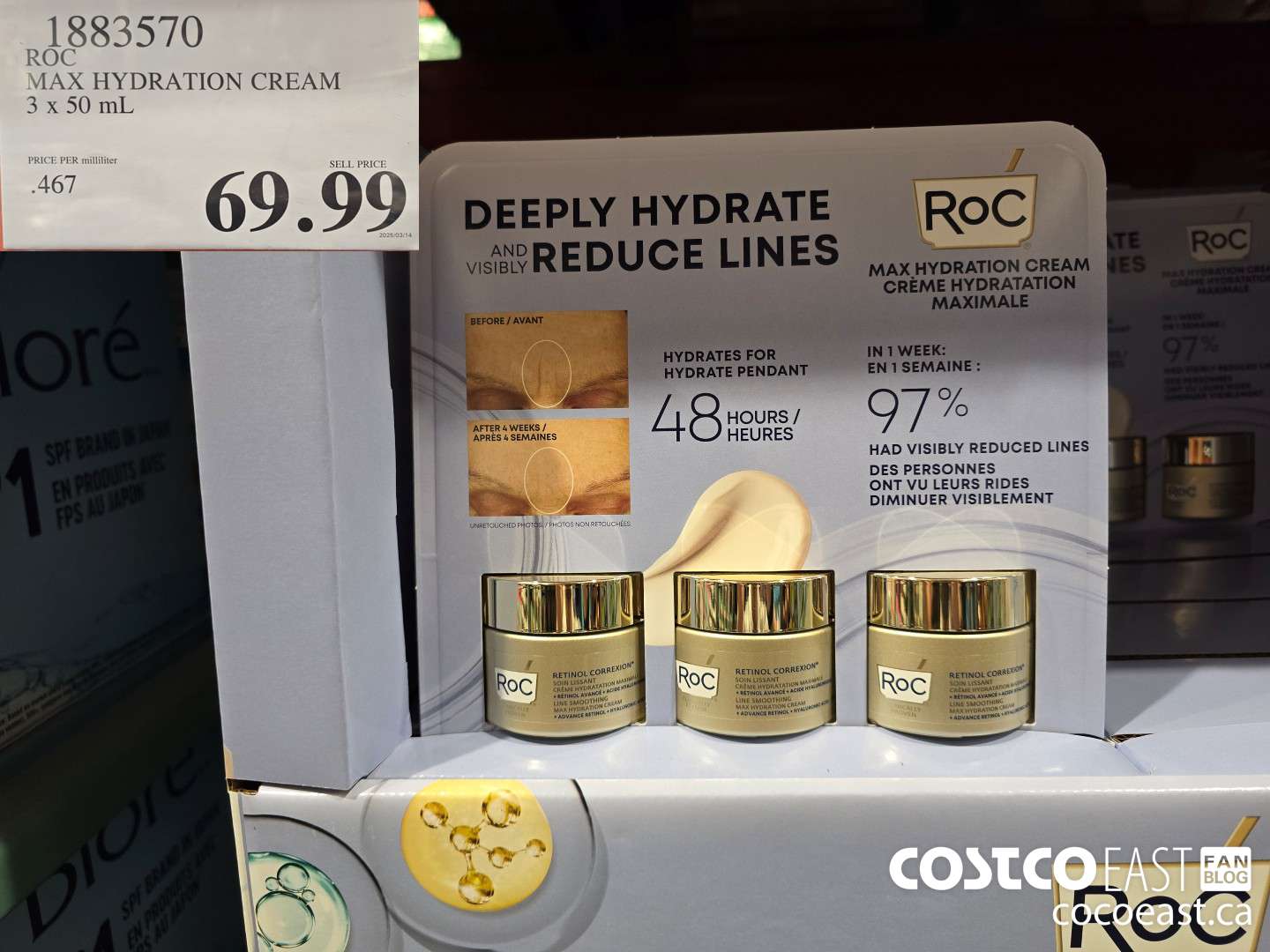 1883570 ROC MAX HYDRATION CREAM 3 X 50ML $69.99