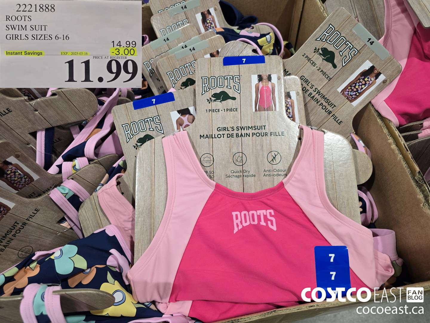 2221888 ROOTS SWIM SUIT GIRLS SIZES 6-16 ($3.00 INSTANT SAVINGS EXPIRES ON 2025-03-16) $11.99