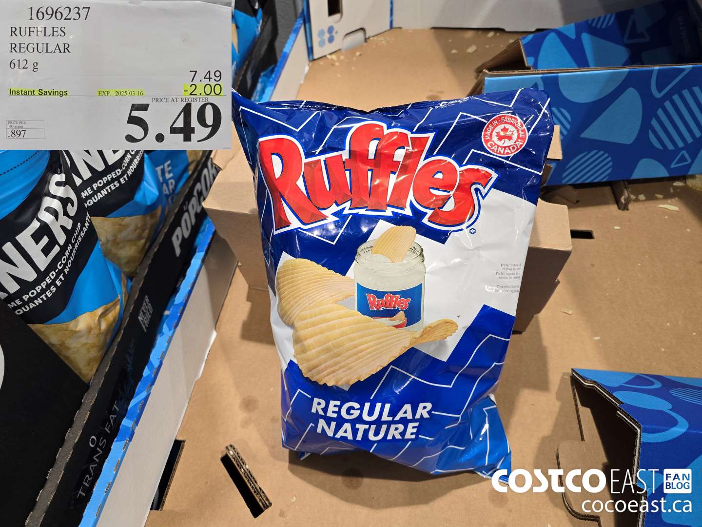 1696237 RUFFLES REGULAR 612 G 2025-03-116 ($2.00 INSTANT SAVINGS) $5.49