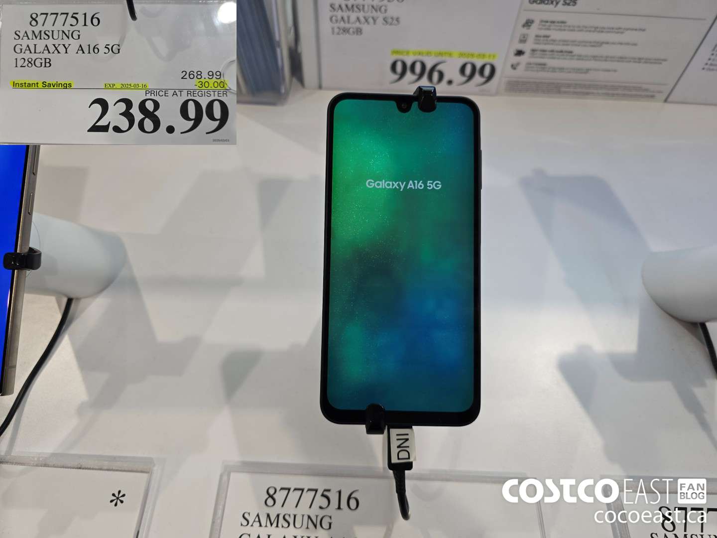 8777516 SAMSUNG GALAXY A16 5G 128GB ($30.00 INSTANT SAVINGS EXPIRES ON 2025-03-16) $238.99