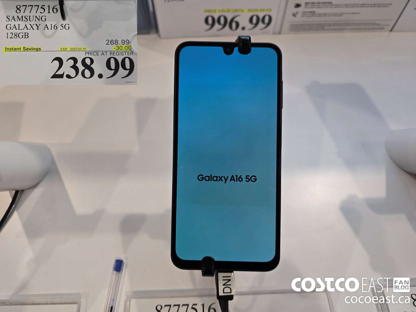 8777516 SAMSUNG GALAXY A16 5G 128GB ($30.00 INSTANT SAVINGS EXPIRES ON 2025-03-25) $238.99