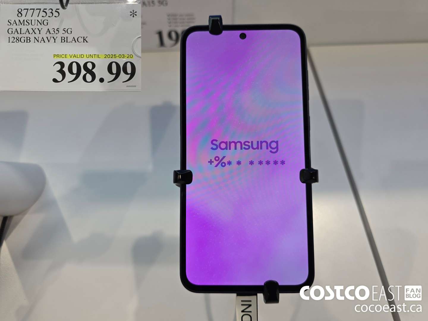 8777535 SAMSUNG GALAXY A35 5G 128GB NAVY BLACK $398.99