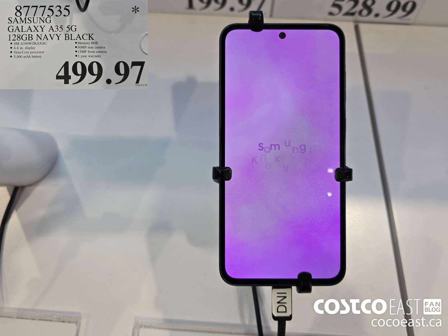 8777535 SAMSUNG GALAXY A35 5G 128GB NAVY BLACK $499.97