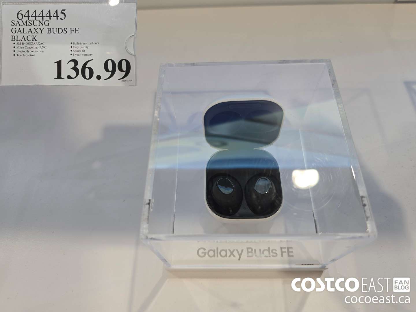 6444445 SAMSUNG GALAXY BUDS FE BLACK $136.99