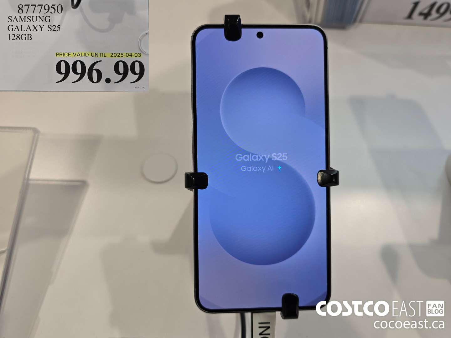 8777950 SAMSUNG GALAXY S25 128GB  $996.99