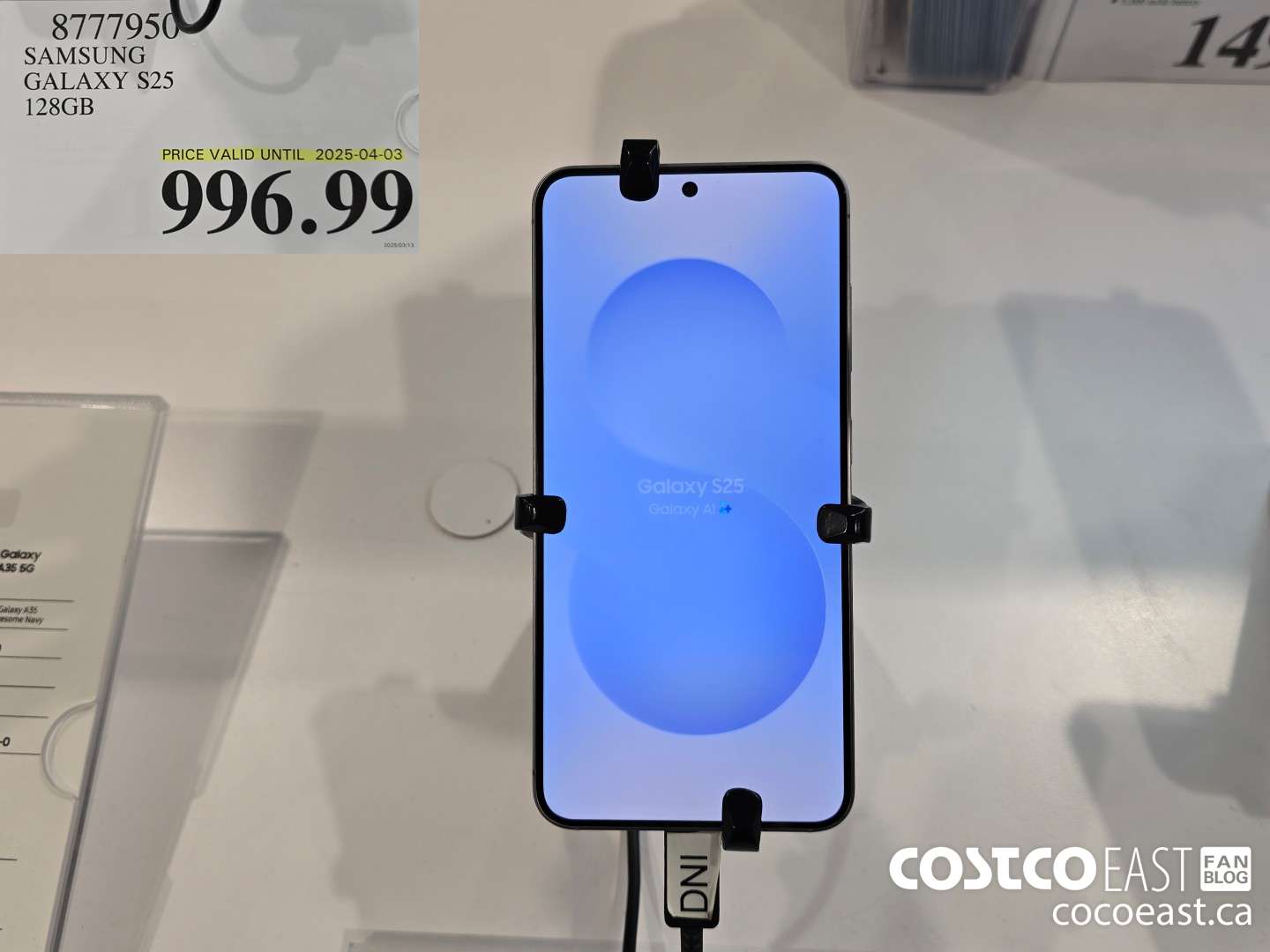 8777950 SAMSUNG GALAXY S25 128GB  $996.99