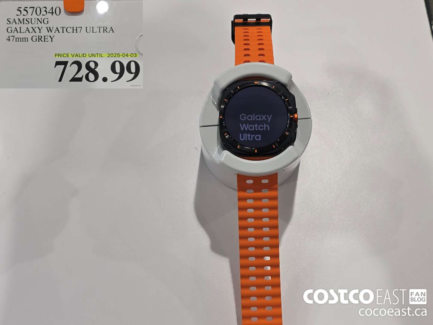 5570340 SAMSUNG GALAXY WATCH7 ULTRA 47mm GREY $728.99