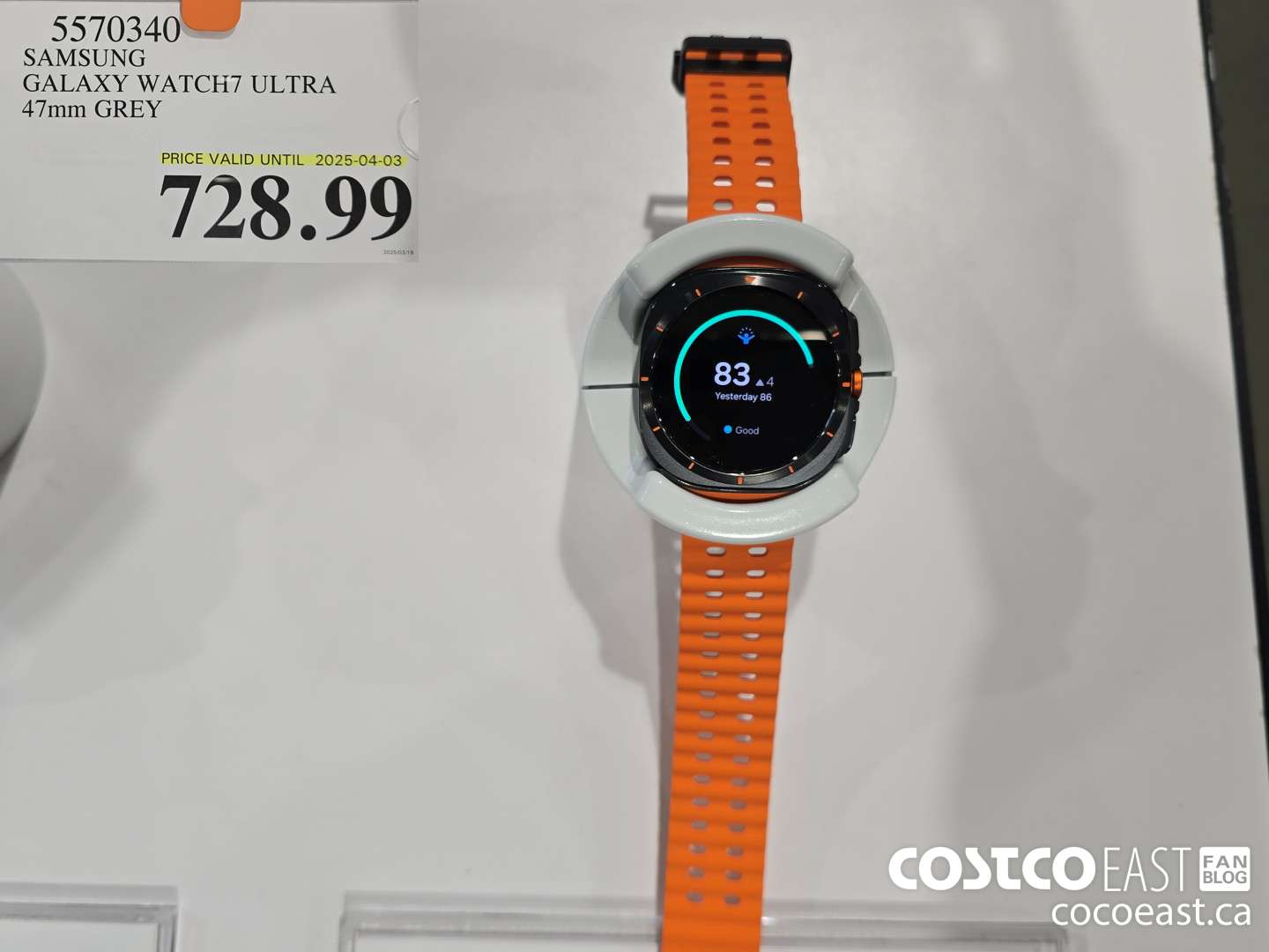 5570340 SAMSUNG GALAXY WATCH7 ULTRA 47mm GREY $728.99