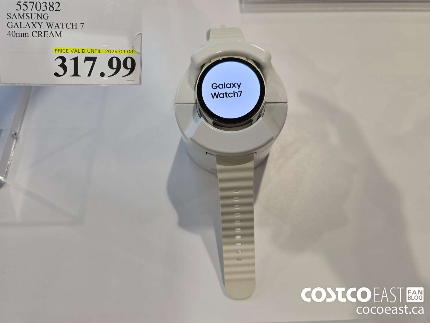 5570382 SAMSUNG GALAXY WATCH 7 40mm CREAM $317.99