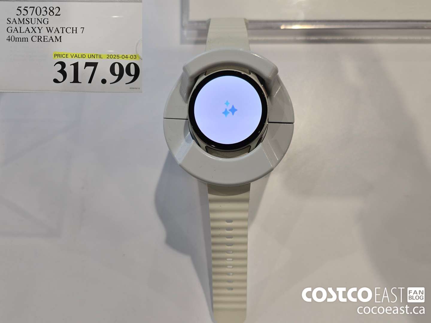 5570382 SAMSUNG GALAXY WATCH 7 40mm CREAM $317.99