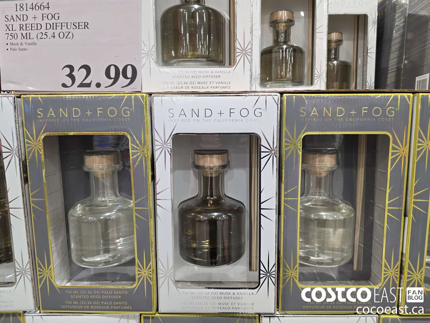 1814664 SAND + FOG XL REED DIFFUSER 750 ML (25.4 OZ)  $32.99