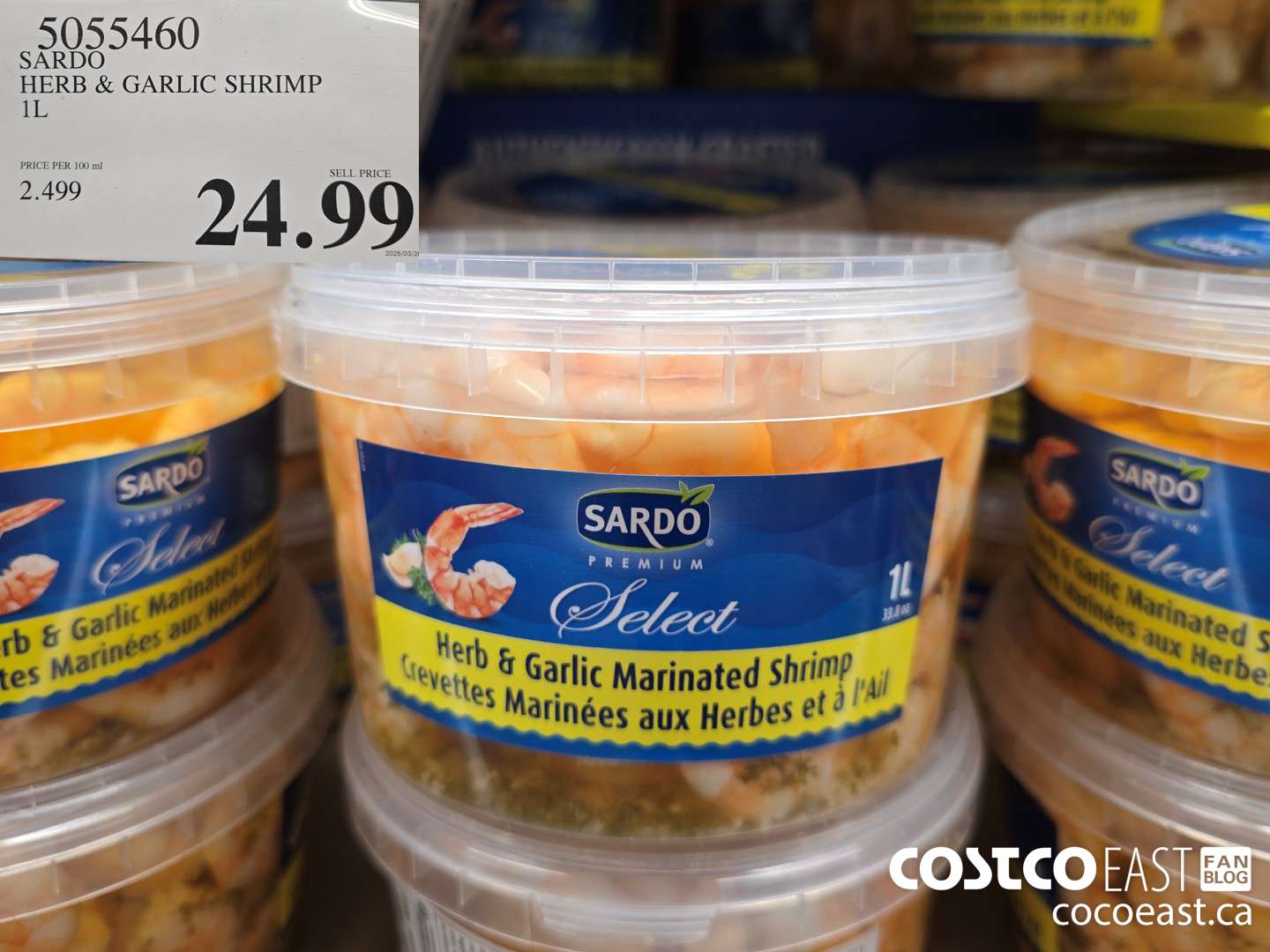 5055460 SARDO HERB & GARLIC SHRIMP 1L  $24.99