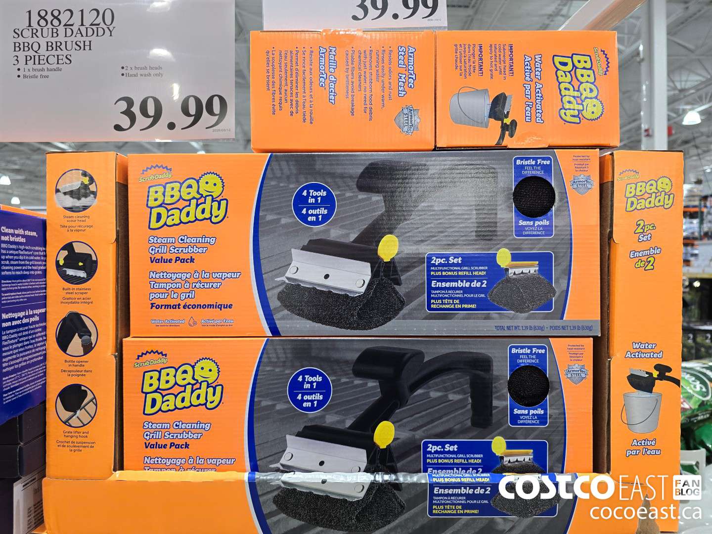 1882120 SCRUB DADDY BBQ BRUSH 3 PIECES $39.99