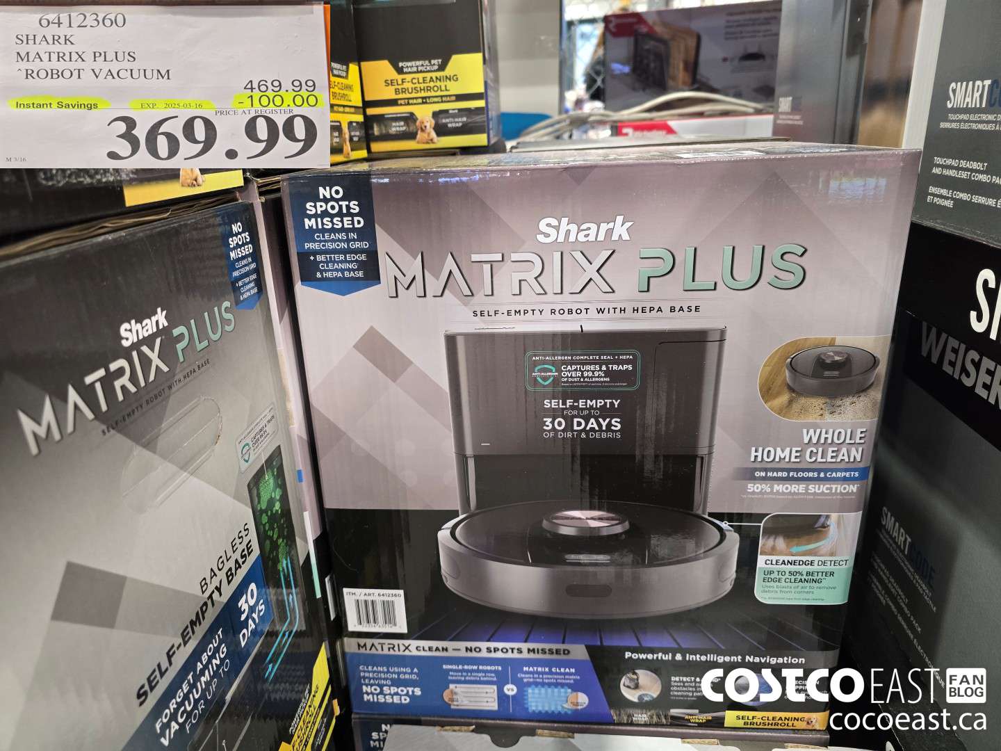 6412360 SHARK MATRIX PLUS ROBOT VACUUM ($100.00 INSTANT SAVINGS EXPIRES ON 2025-03-16) $349.99