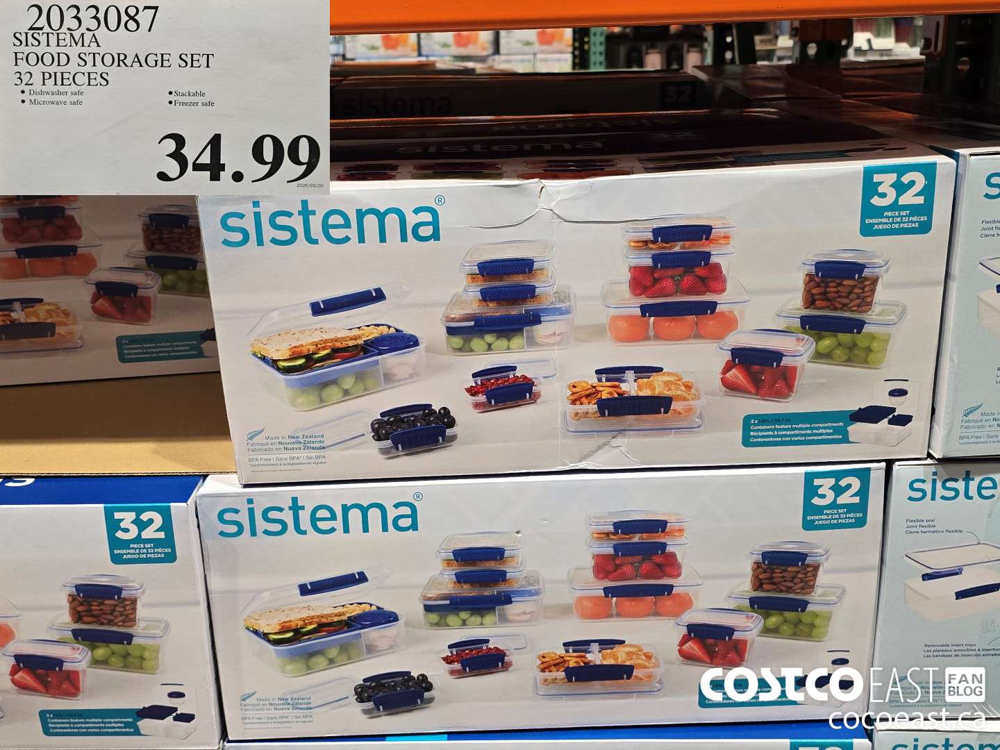 2033087 SISTEMA FOOD STORAGE SET 32 PIECES $34.99