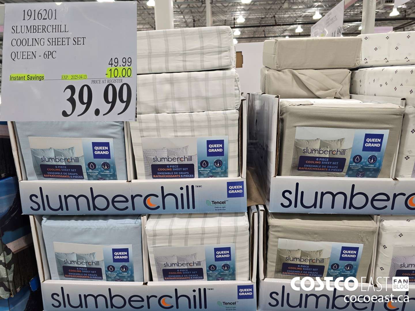 1916201 SLUMBERCHILL COOLING SHEET SET QUEEN - 6 PC ($10.00 INSTANT SAVINGS EXPIRES ON 2025-04-13) $39.99
