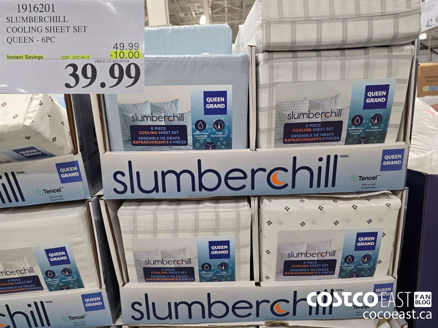 1916201 SLUMBERCHILL COOLING SHEET SET QUEEN - 6 PC ($10.00 INSTANT SAVINGS EXPIRES ON 2025-04-13) $39.99