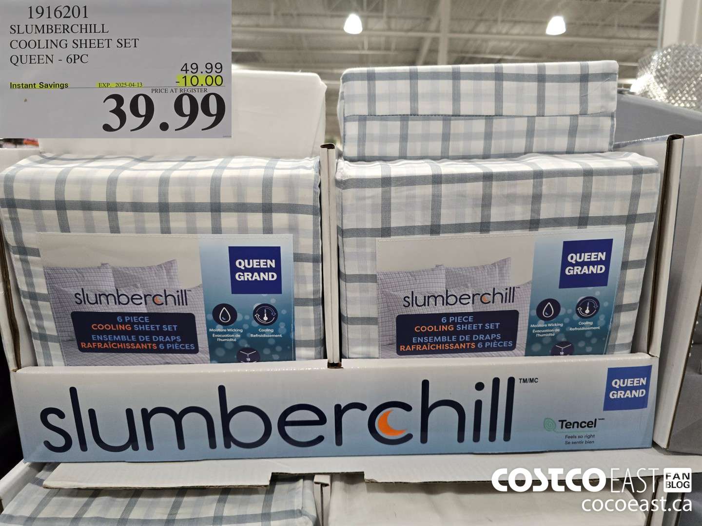 1916201 SLUMBERCHILL COOLING SHEET SET QUEEN - 6 PC ($10.00 INSTANT SAVINGS EXPIRES ON 2025-04-13) $39.99