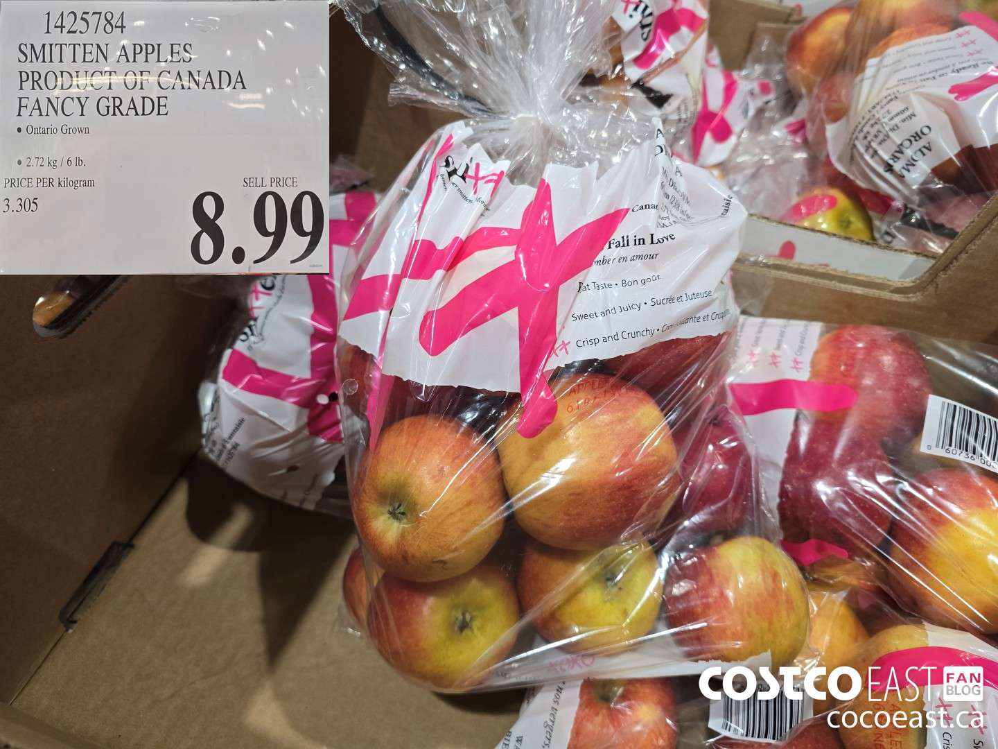 1425784 SMITTEN APPLES PRODUCT OF CANADA FANCY GRADE $8.99