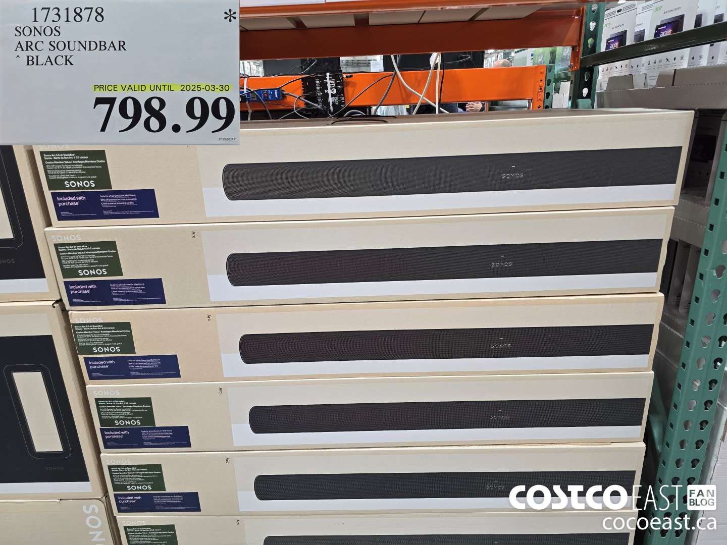 1731878 SONOS ARC SOUNDBAR BLACK $798.99