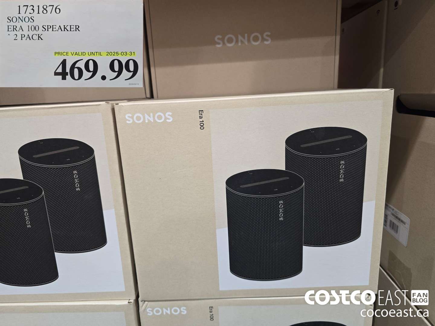 1731876 SONOS ERA 100 2 PACK $469.99