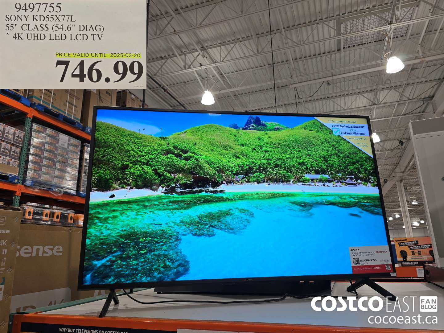 9497755 SONY KD55X77L 55