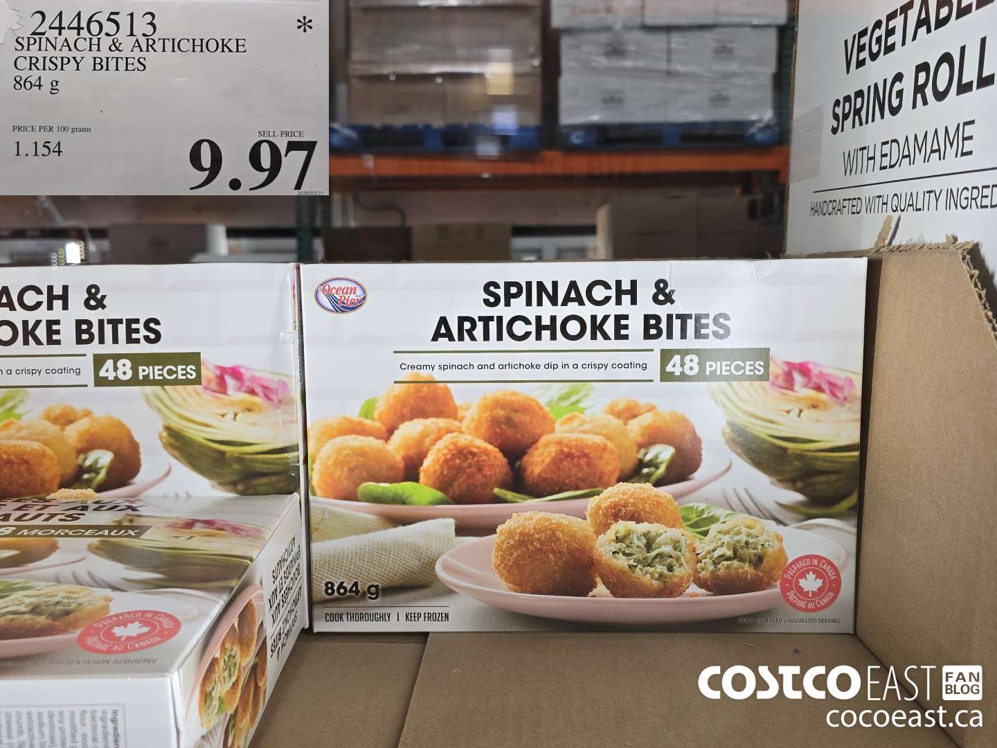2446513 SPINACH & ARTICHOKE CRISPY BITES 864 G $9.97
