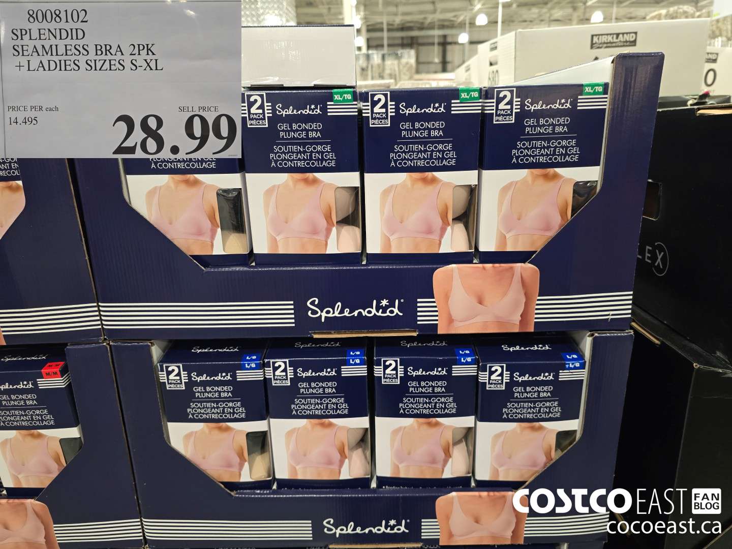 8008102 SPLENDID SEAMLESS BRA 2PK +LADIES SIZES S-XL $28.99