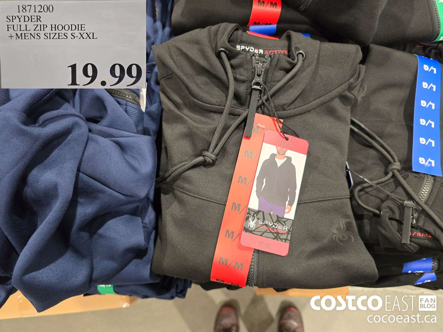 1871200 SPYDER FULL ZIP HOODIE +MENS SIZES S-XXL  $19.99