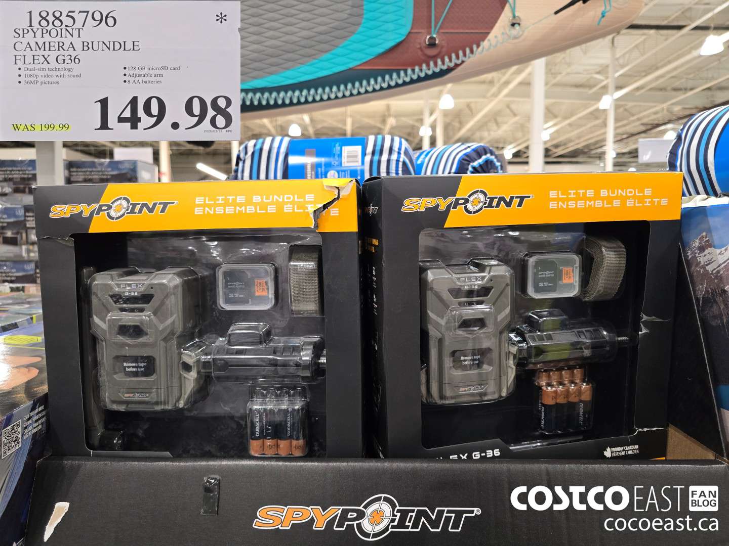 1885796 SPYPOINT CAMERA BUNDLE FLEX G36 $149.98