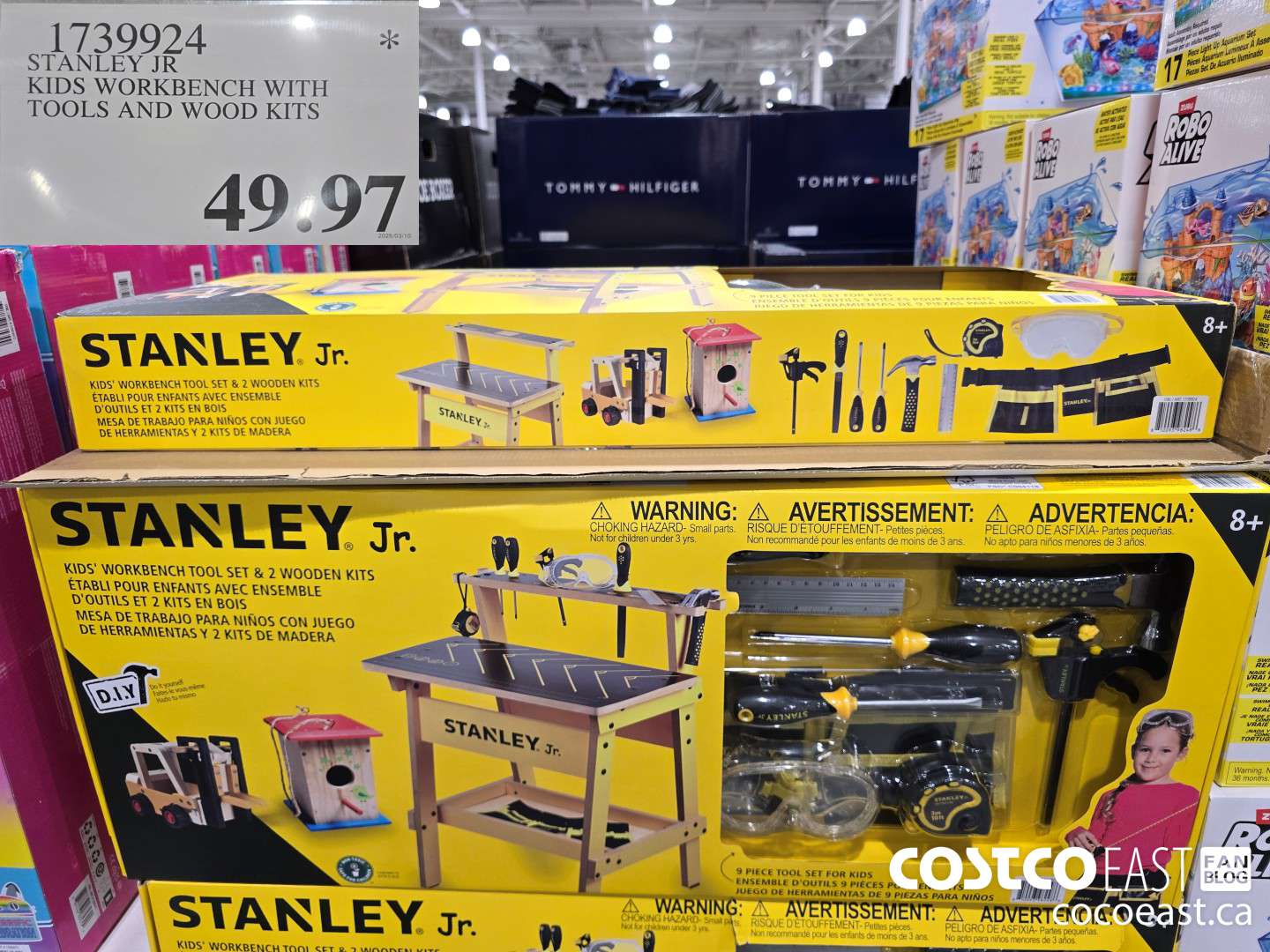 1739924 STANLEY JR KIDS WORKBENCH WITH TOOLS AND WOOD KITS $49.97