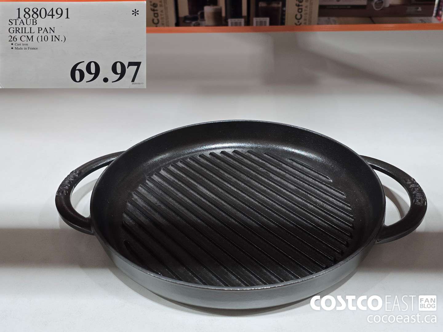 1880491 STAUB GRILL PAN 26 CM (10 IN.) $69.97