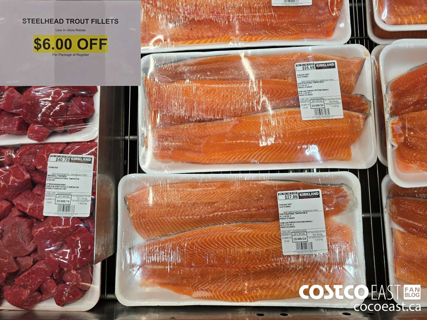 70932 STEELHEAD TROUT FILLETS ($6.00 INSTANT SAVINGS)