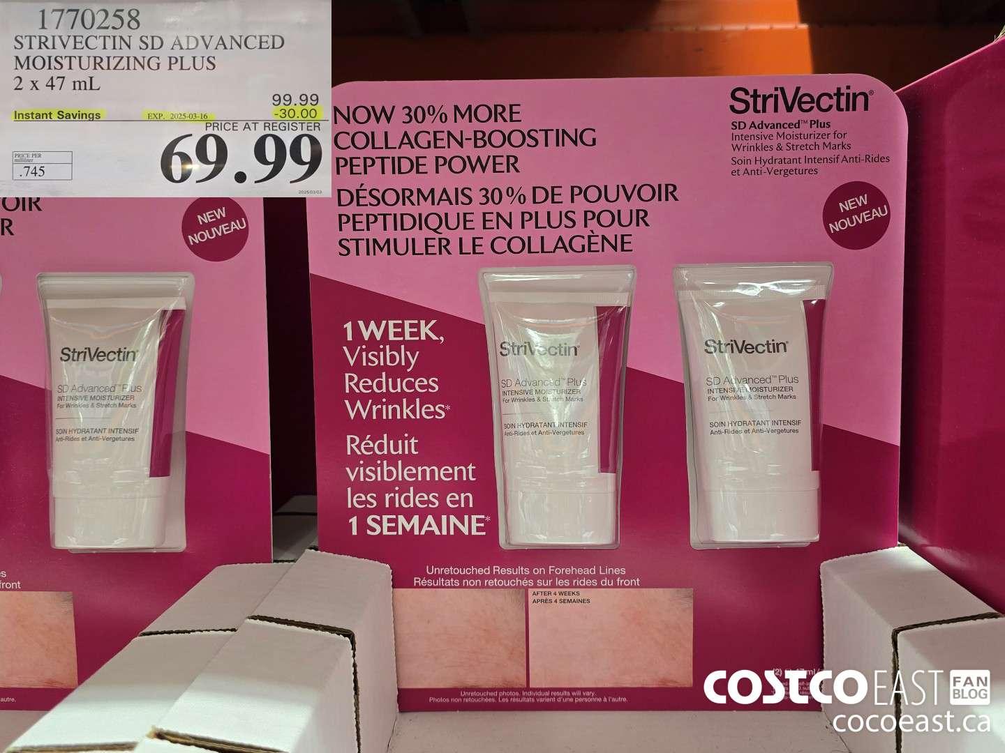 1770258 STRIVECTIN SD ADVANCED MOISTURIZING PLUS 2 x 47 mL ($30.00 INSTANT SAVINGS EXPIRES ON 2025-03-16) $69.99