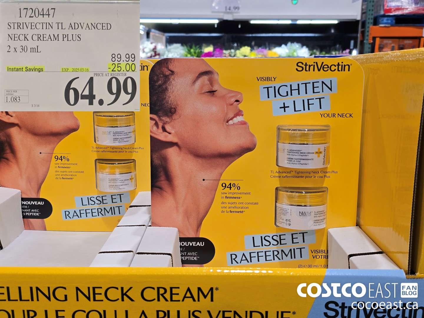 1720447 STRIVECTIN TL ADVANCED NECK CREAM PLUS 2 x 30 mL ($25.00 INSTANT SAVINGS EXPIRES ON 2025-03-16) $64.99