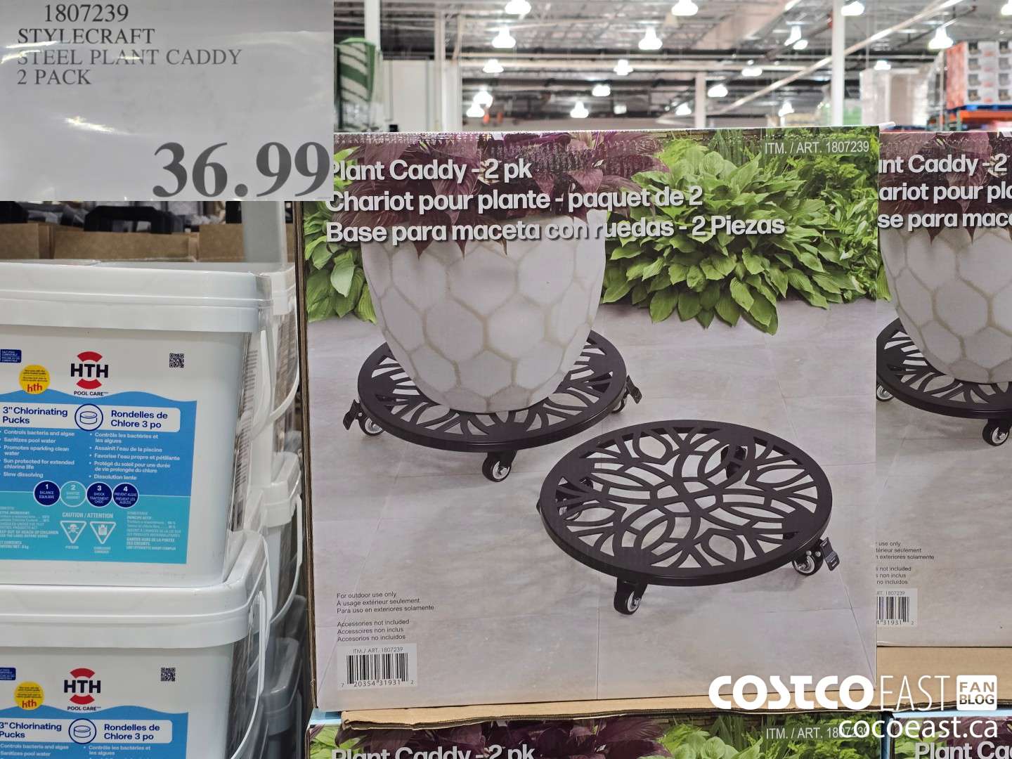 1807239 STYLECRAFT STEEL PLANT CADDY 2 PACK $36.99