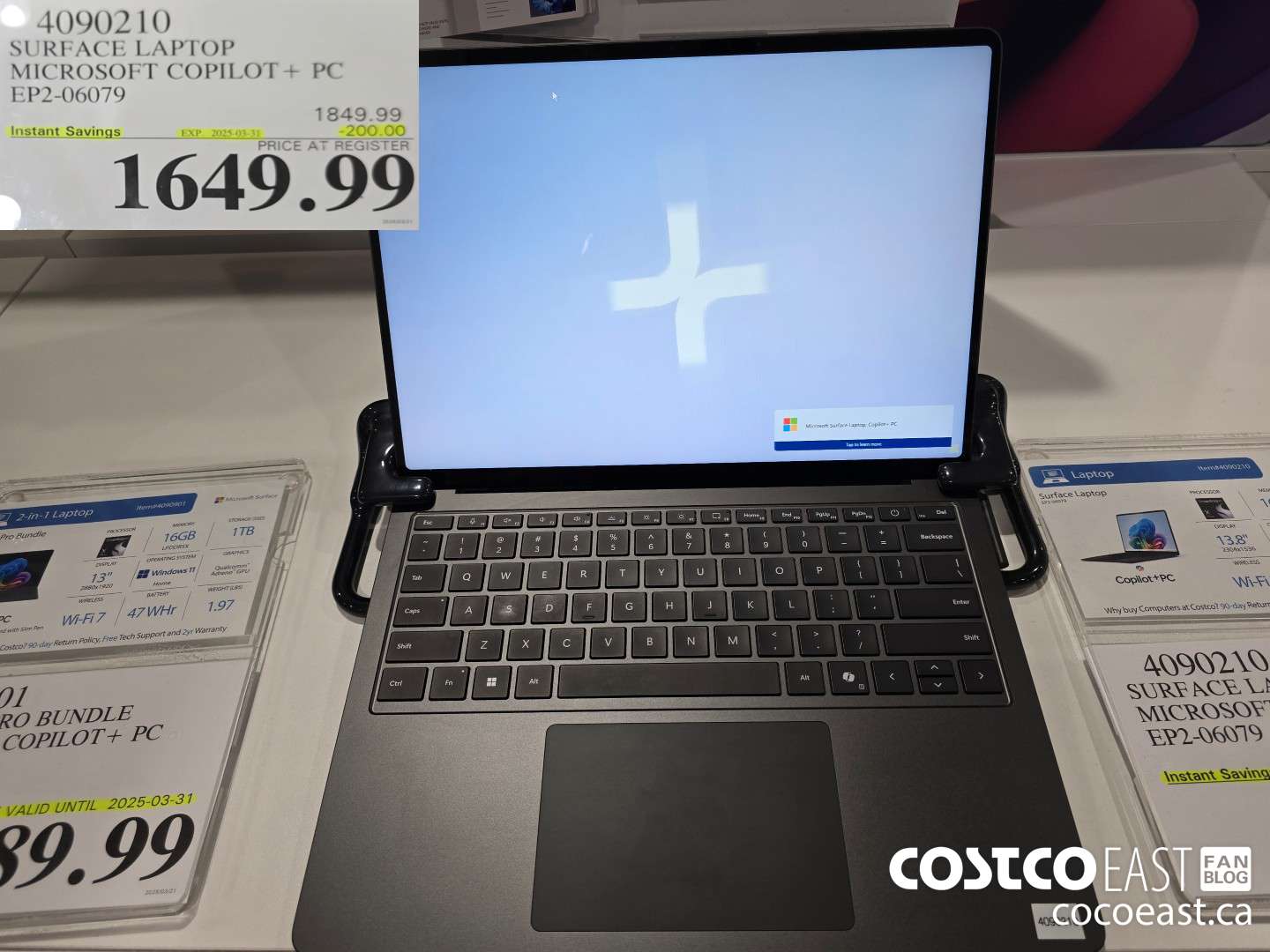 4090210 SURFACE LAPTOP MICROSOFT COPILOT + PC EP2-06079 ($200.00 INSTANT SAVINGS EXPIRES ON 2025-03-31) $1649.99