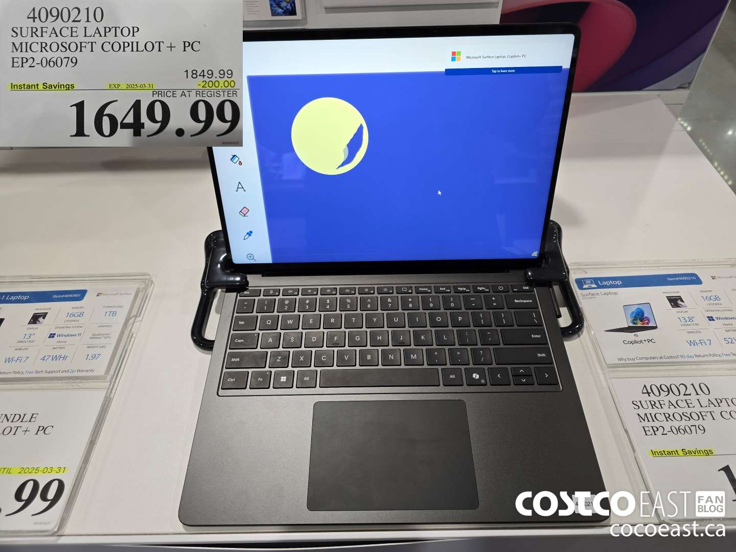 4090210 SURFACE LAPTOP MICROSOFT COPILOT + PC EP2-06079 ($200.00 INSTANT SAVINGS EXPIRES ON 2025-03-31) $1649.99