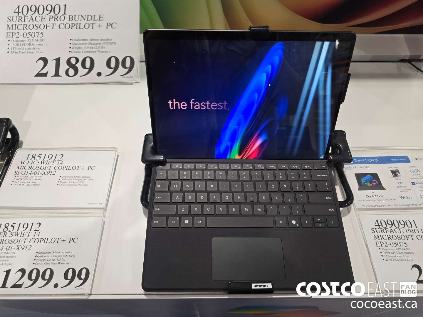 4090901 SURFACE PRO BUNDLE MICROSOFT COPILOT+ PC EP2-05075 $2189.99