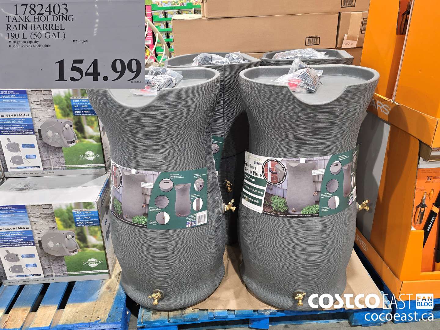 1782403 TANK HOLDING RAIN BARREL 190 L (50 GAL) $154.99