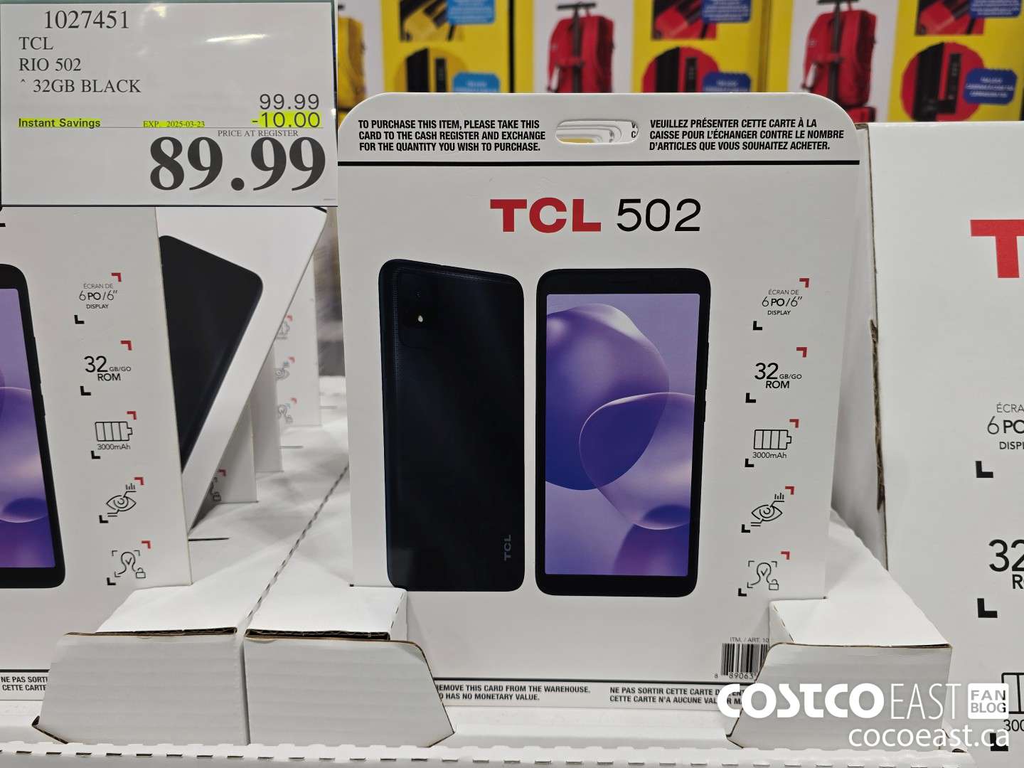 1027451 TCL RIO 502 32GB BLACK ($10.00 INSTANT SAVINGS EXPIRES ON 2025-03-23) $89.99