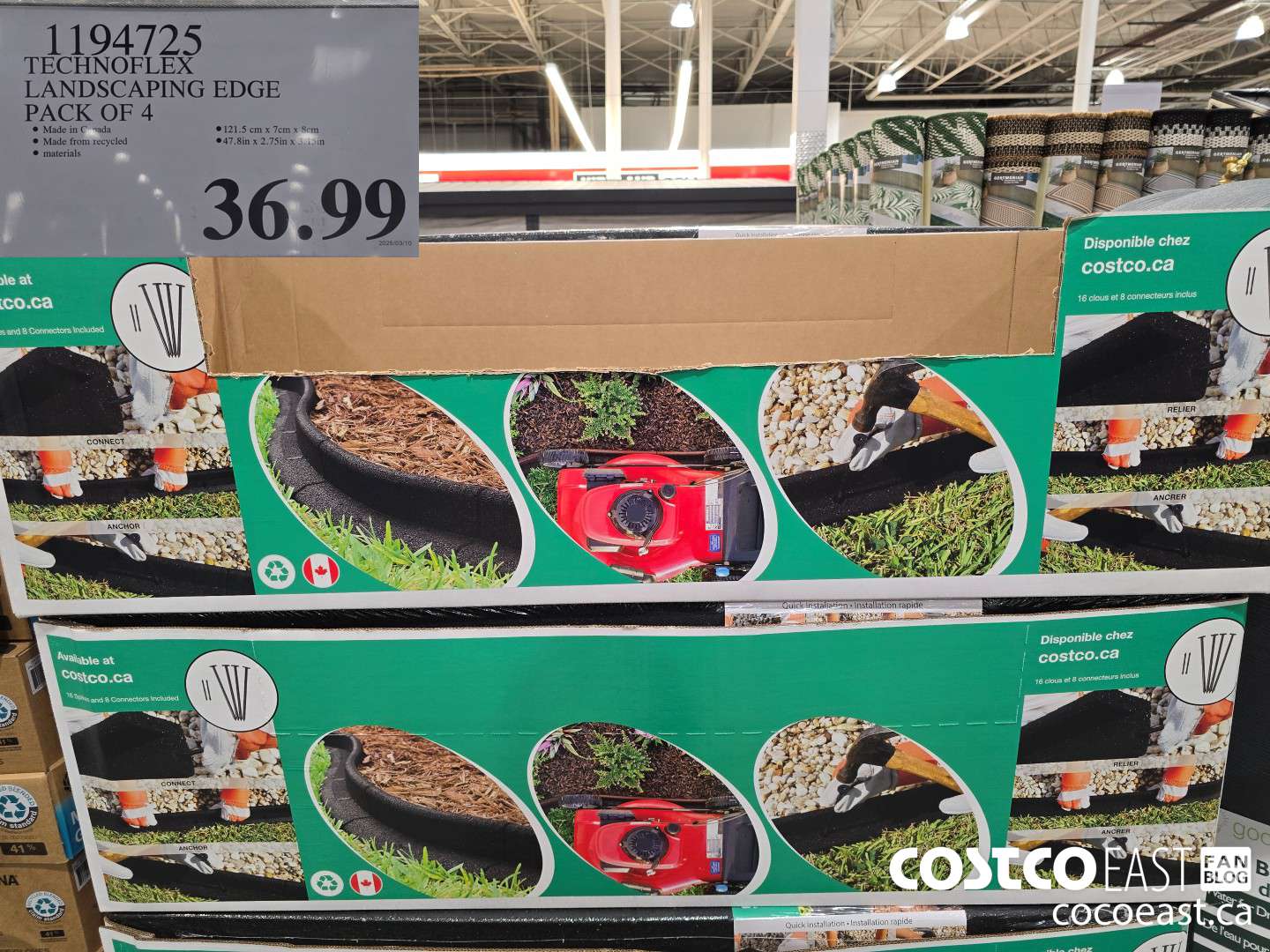 1194725 TECHNOFLEX LANDSCAPING EDGE PACK OF 4 $36.99