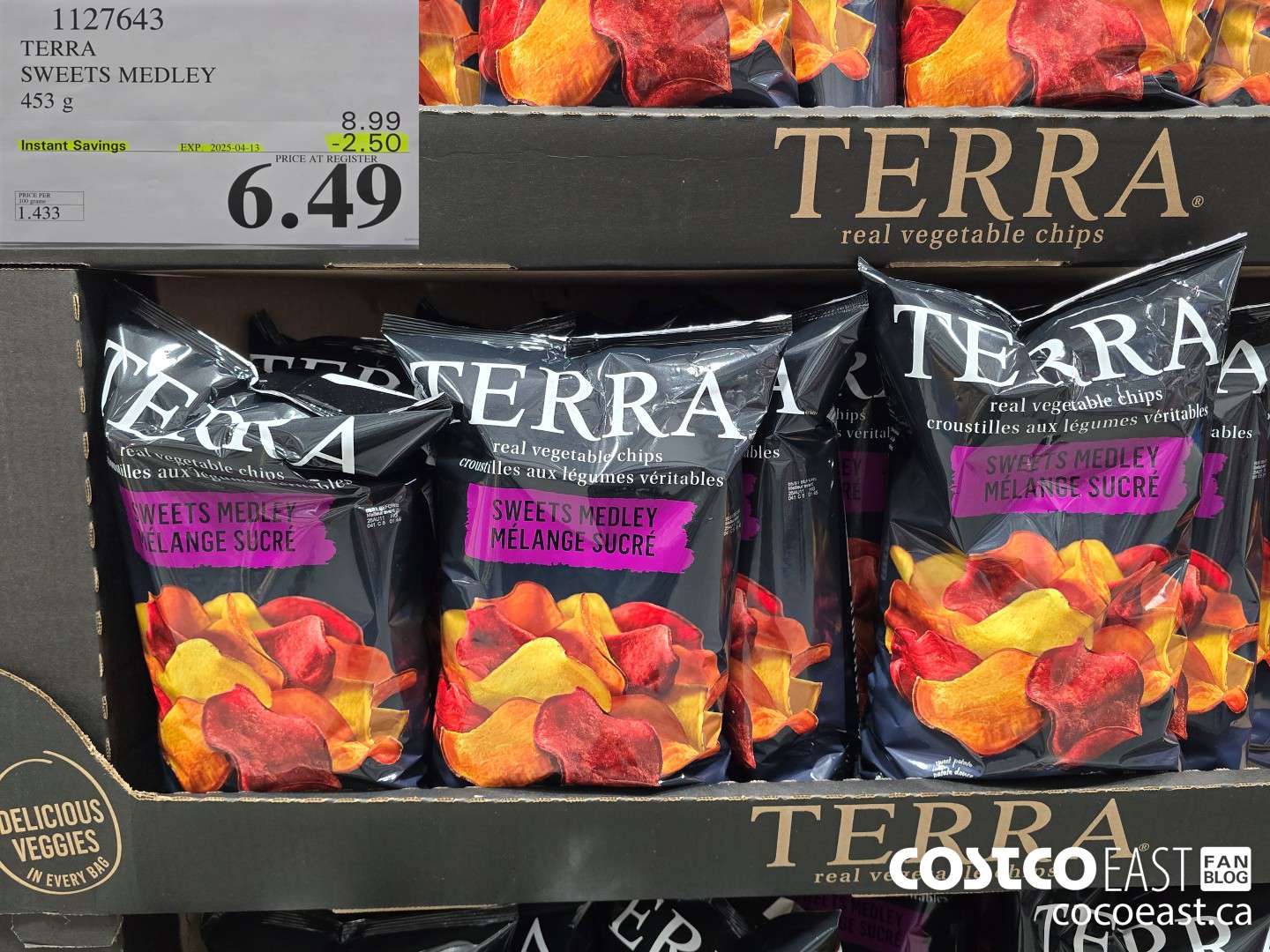 1127643 TERRA SWEETS MEDLEY 453G ($2.50 INSTANT SAVINGS EXPIRES ON 2025-04-13) $6.49