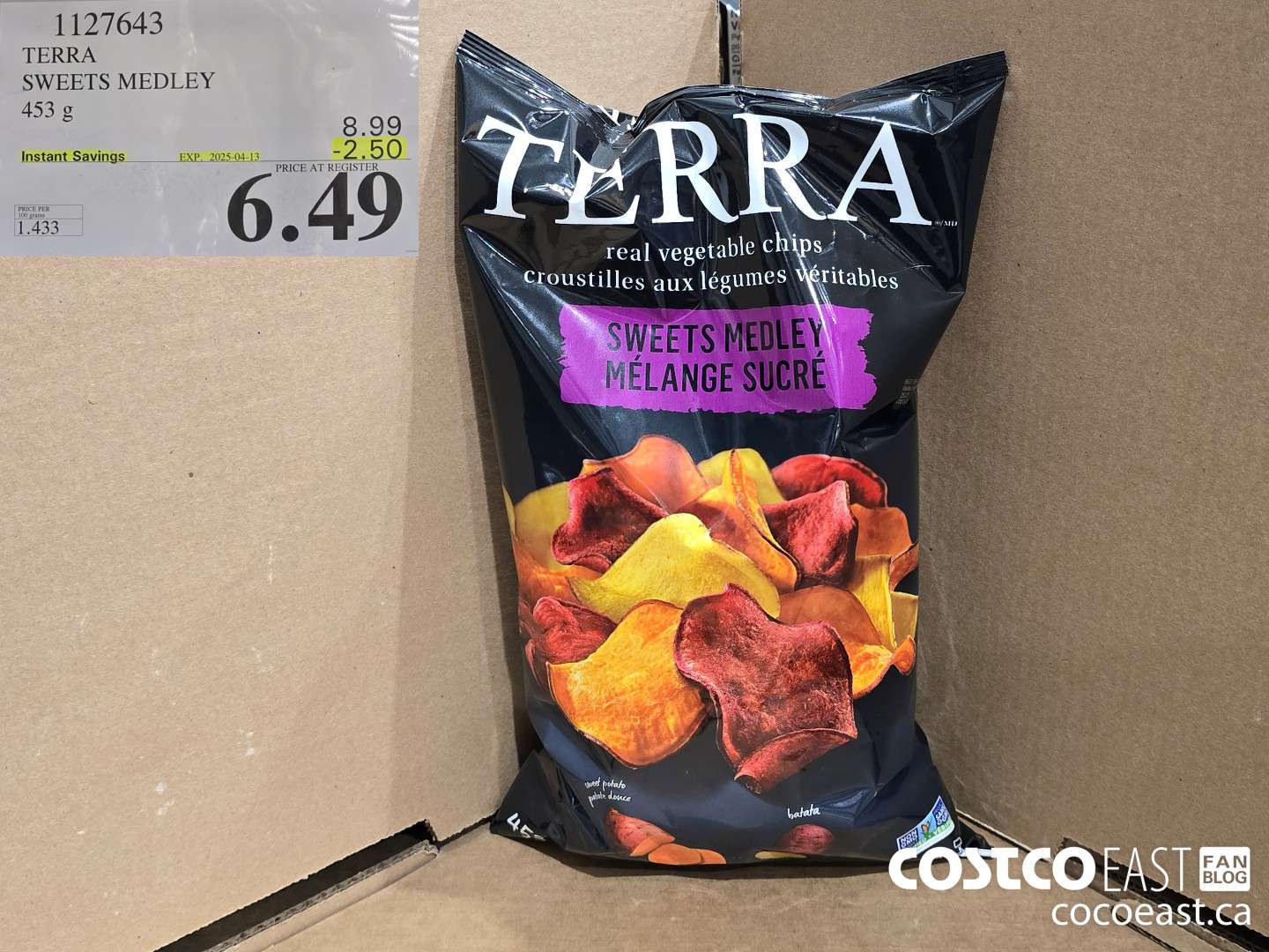 1127643 TERRA SWEETS MEDLEY 453G ($2.50 INSTANT SAVINGS EXPIRES ON 2025-04-13) $6.49